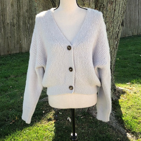 Double Zero Sweaters - Women’s Double Zero L Cream Cardigan